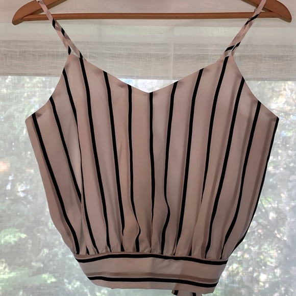 Cute Striped Crop Top - Picture 1 of 3